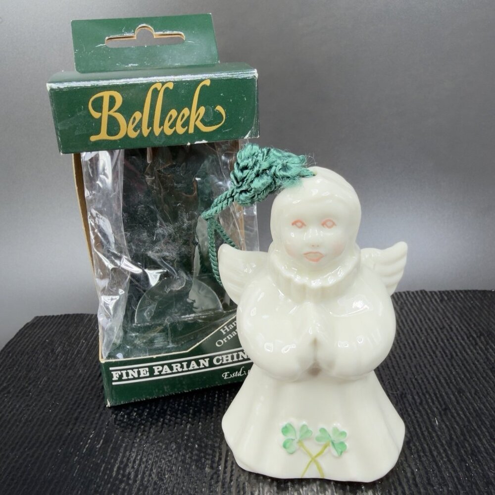 2000 Belleek Choir Of Angels Harp Ornament Porcelain Bell Dayton Hudson NEW Box